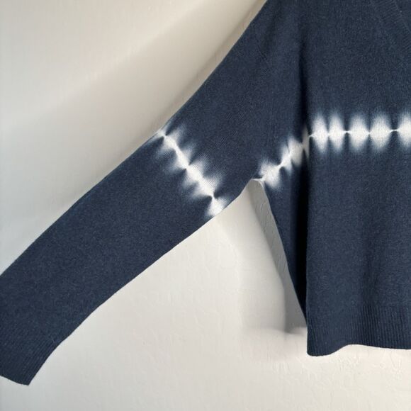 Crush Cashmere Tie Dye V Neck Sweater - Picture 3 of 5